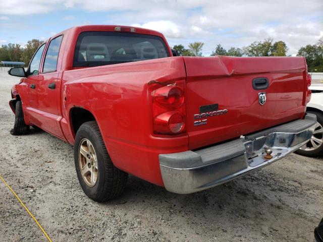 1D7HE48K66S694830 - 2006 DODGE DAKOTA QUA RED photo 3