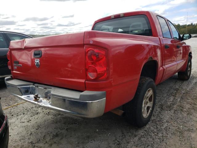 1D7HE48K66S694830 - 2006 DODGE DAKOTA QUA RED photo 4