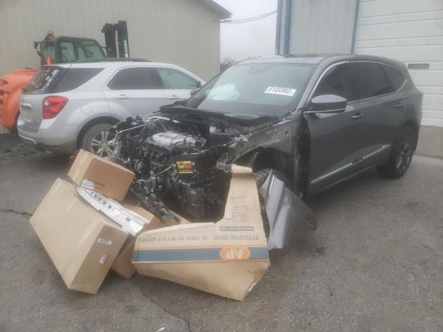 5J8YD9H44NL009374 - 2022 ACURA MDX TECHNO GRAY photo 2