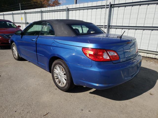 1C3LC45K28N247271 - 2008 CHRYSLER SEBRING BLUE photo 3