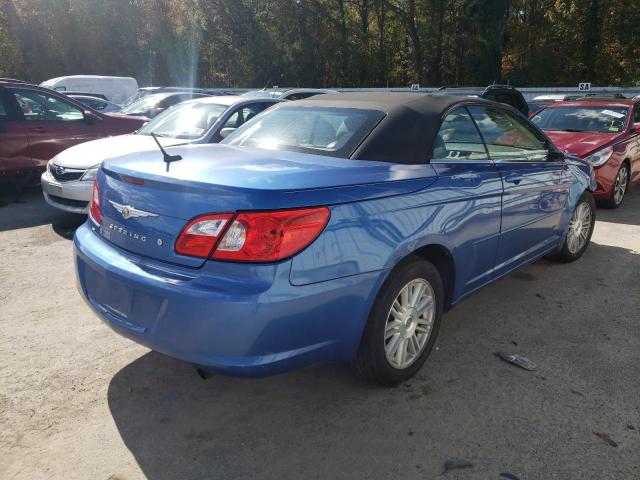 1C3LC45K28N247271 - 2008 CHRYSLER SEBRING BLUE photo 4