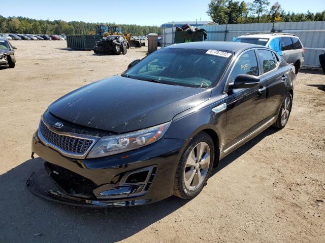 KNAGN4AD6E5076273 - 2014 KIA OPTIMA HYB BLACK photo 2