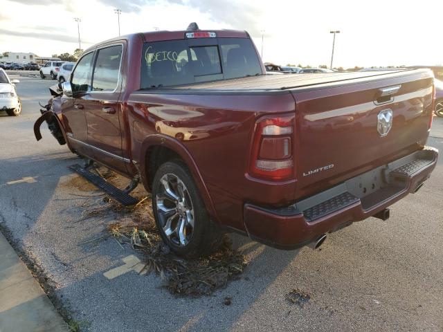 1C6RREHT4KN685478 - 2019 RAM 1500 LIMIT BURGUNDY photo 3