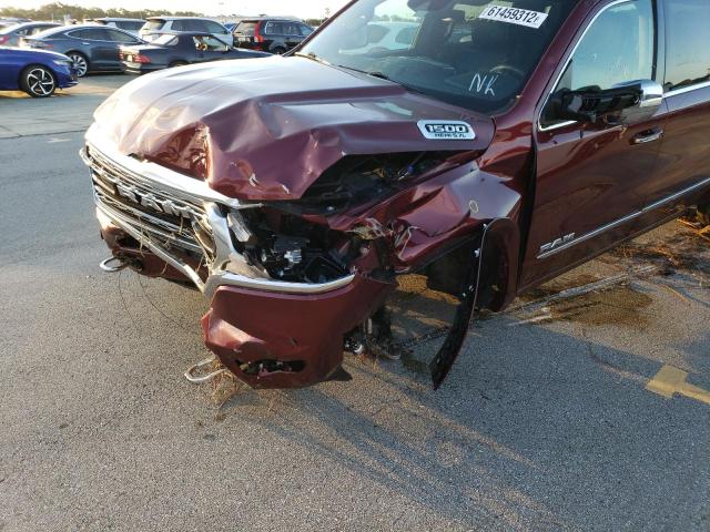 1C6RREHT4KN685478 - 2019 RAM 1500 LIMIT BURGUNDY photo 9