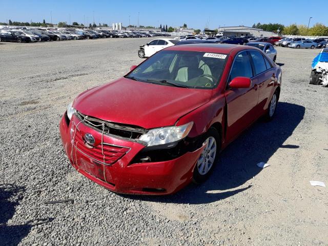 4T1BE46K18U254391 - 2008 TOYOTA CAMRY CE RED photo 2