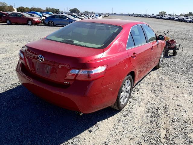 4T1BE46K18U254391 - 2008 TOYOTA CAMRY CE RED photo 4