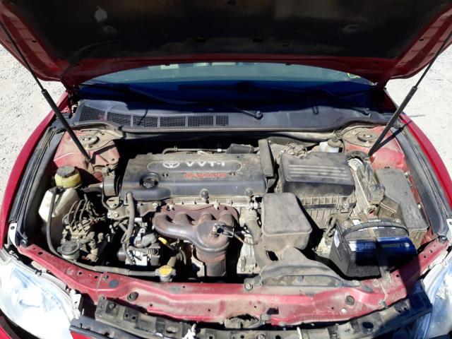 4T1BE46K18U254391 - 2008 TOYOTA CAMRY CE RED photo 7