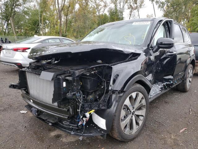 5XYP6DHC7NG305046 - 2022 KIA TELLURIDE BLACK photo 2