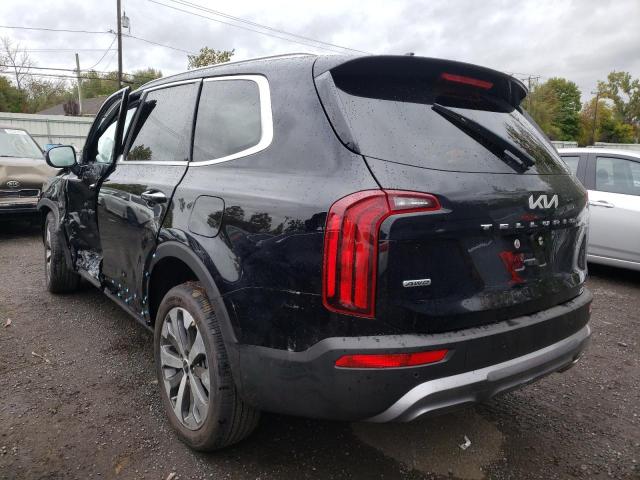 5XYP6DHC7NG305046 - 2022 KIA TELLURIDE BLACK photo 3