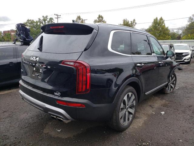 5XYP6DHC7NG305046 - 2022 KIA TELLURIDE BLACK photo 4