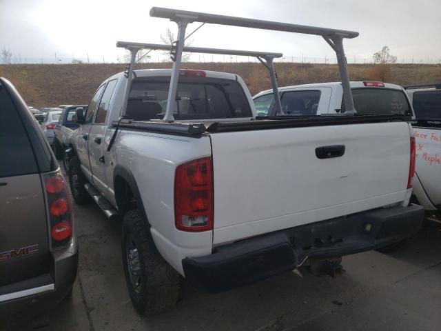3D7KS28C55G776470 - 2005 DODGE RAM 2500 S WHITE photo 3
