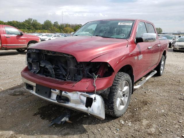 1C6RR7LT6ES125275 - 2014 RAM 1500 MAROON photo 2