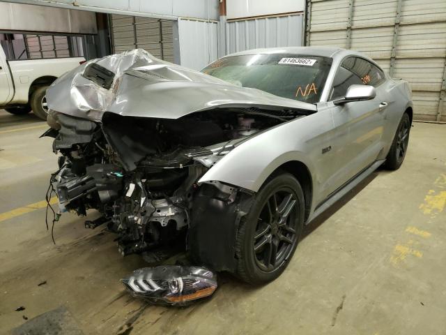 1FA6P8CF4M5153029 - 2021 FORD MUSTANG GT SILVER photo 2
