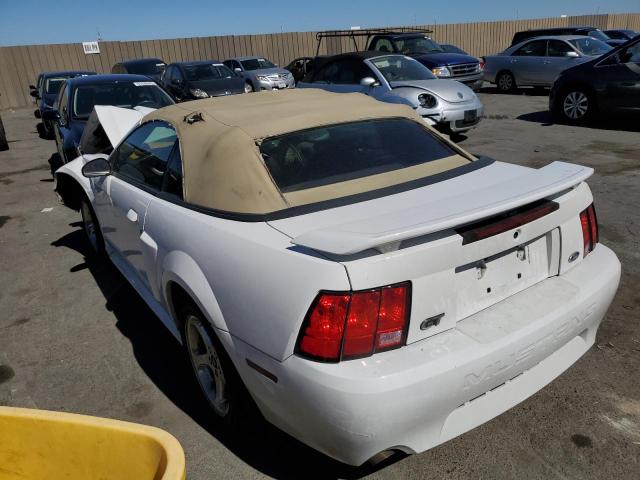 1FAFP45X94F206302 - 2004 FORD MUSTANG GT WHITE photo 3