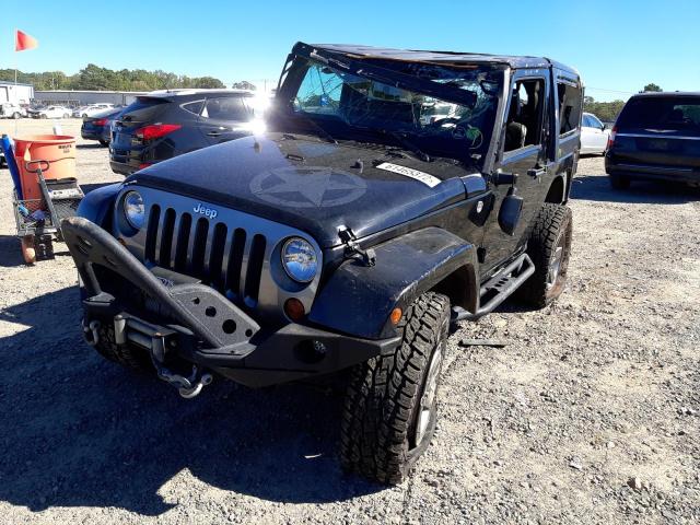 1C4AJWAGXDL571130 - 2013 JEEP WRANGLER S BLACK photo 2