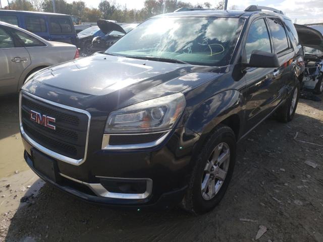 1GKKRPKD2FJ170438 - 2015 GMC ACADIA SLE BLACK photo 2