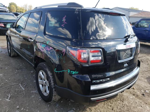 1GKKRPKD2FJ170438 - 2015 GMC ACADIA SLE BLACK photo 3