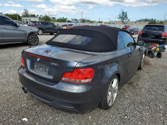 WBAUN7C55DVM27070 - 2013 BMW 135 I GRAY photo 4