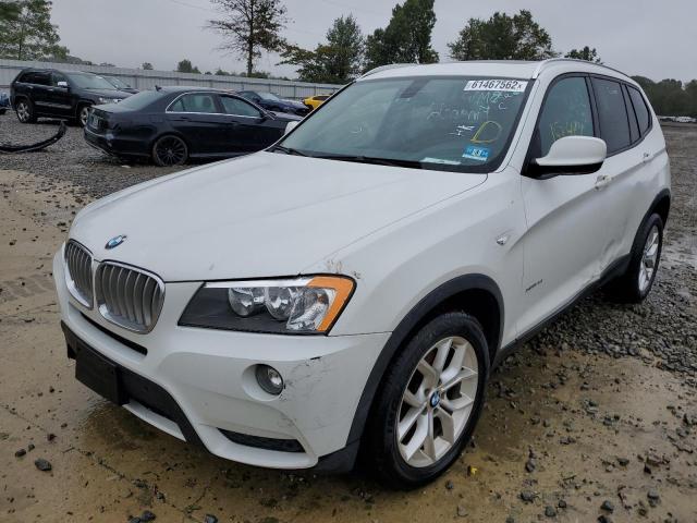 5UXWX9C50D0D00596 - 2013 BMW X3 XDRIVE2 WHITE photo 2