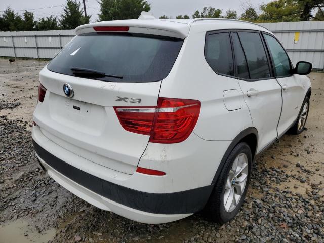 5UXWX9C50D0D00596 - 2013 BMW X3 XDRIVE2 WHITE photo 4