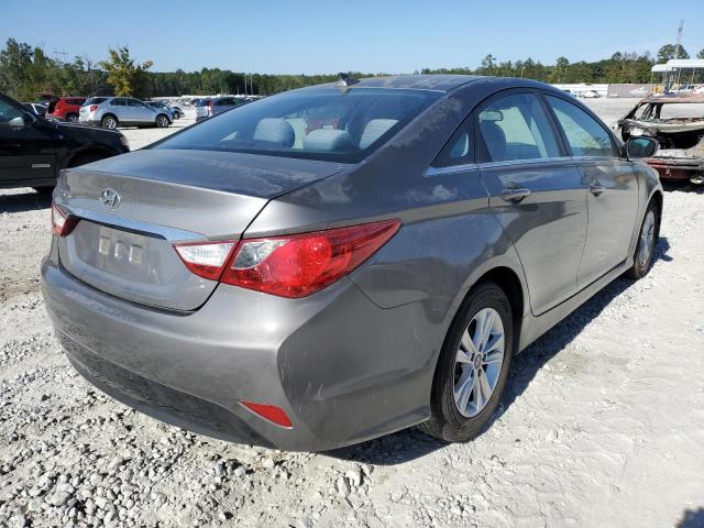 5NPEB4ACXEH920440 - 2014 HYUNDAI SONATA GLS SILVER photo 4