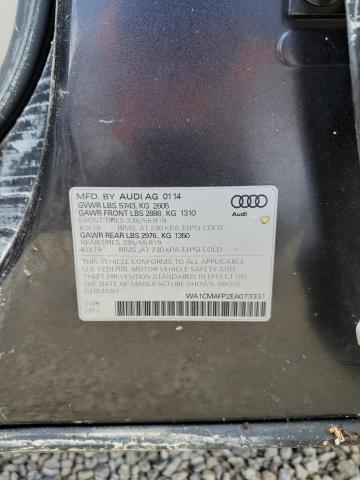 WA1CMAFP2EA073331 - 2014 AUDI Q5 TDI PRE BLACK photo 10