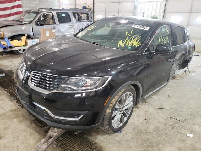 2LMPJ8LP9HBL44696 - 2017 LINCOLN MKX RESERV BLACK photo 2