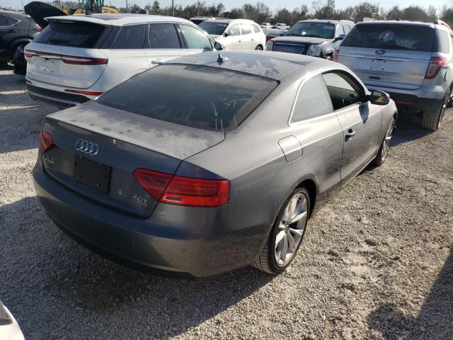 WAUVFAFR3DA022524 - 2013 AUDI A5 PRESTIG GRAY photo 4