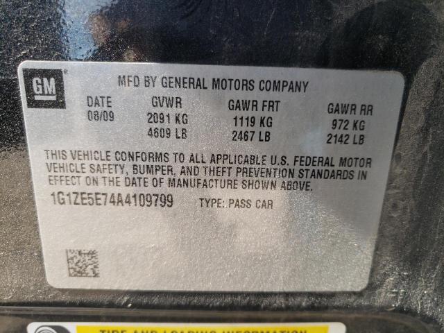 1G1ZE5E74A4109799 - 2010 CHEVROLET MALIBU LTZ  ფოტო 10