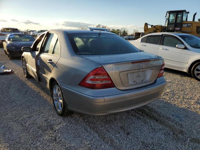 WDBRF87H17F851827 - 2007 MERCEDES-BENZ C 350 4MAT SILVER photo 3