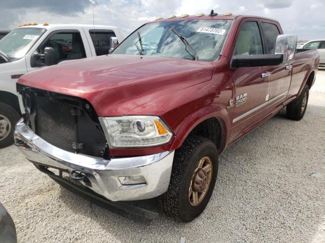 3C6UR5KL5DG578874 - 2013 RAM 2500 LARAM BURGUNDY photo 2