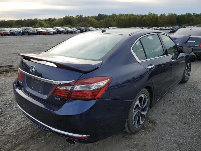 1HGCR3F83HA025144 - 2017 HONDA ACCORD EXL BLUE photo 4