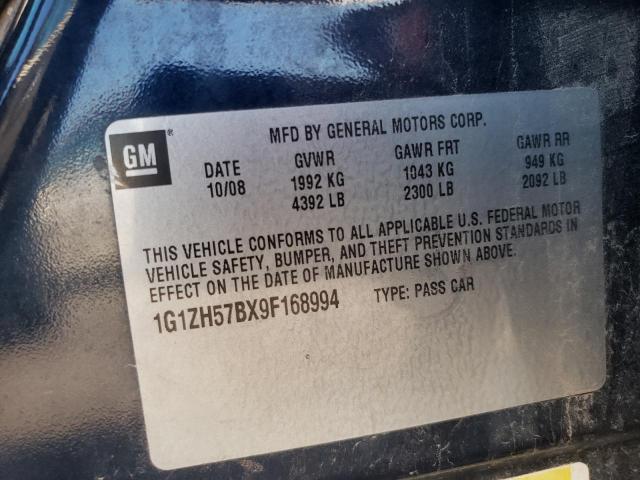 1G1ZH57BX9F168994 - 2009 CHEVROLET MALIBU 1LT 蓝色 照片 10