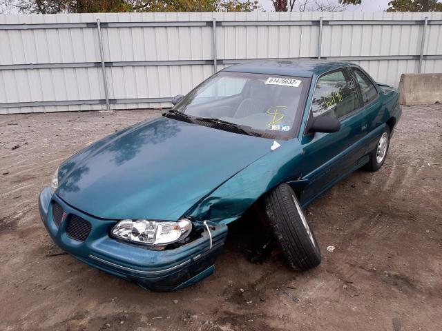 1G2NE12T8VC863174 - 1997 PONTIAC GRAND AM S GREEN photo 2