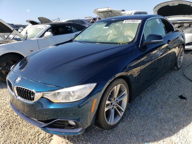 WBA4T9C58H5A14831 - 2017 BMW 440I BLUE photo 2