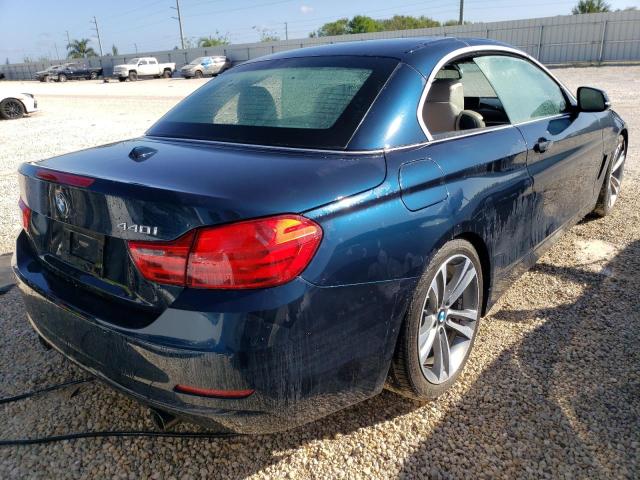 WBA4T9C58H5A14831 - 2017 BMW 440I BLUE photo 4