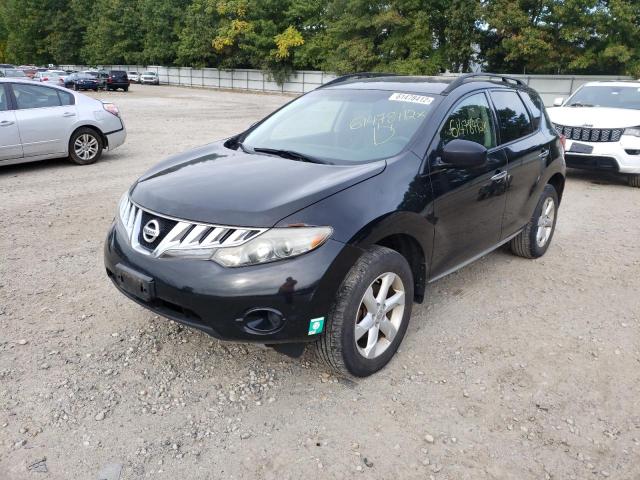 JN8AZ18W19W155969 - 2009 NISSAN MURANO BLACK photo 2