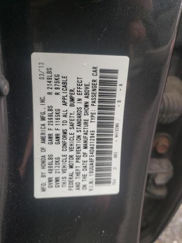 19UUA8F54DA012945 - 2013 ACURA TL TECH CHARCOAL photo 10