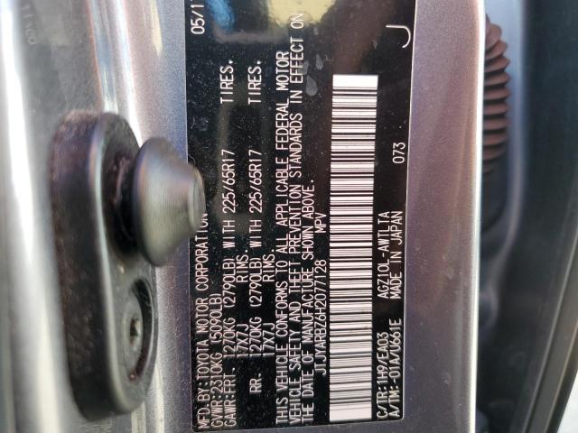 JTJYARBZ6H2077128 - 2017 LEXUS NX 200T BA GRAY photo 10