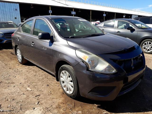 3N1CN7AP2FL817004 - 2015 NISSAN VERSA S GRAY photo 1