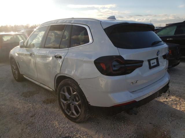 5UX43DP07N9J57130 - 2022 BMW X3 WHITE photo 3