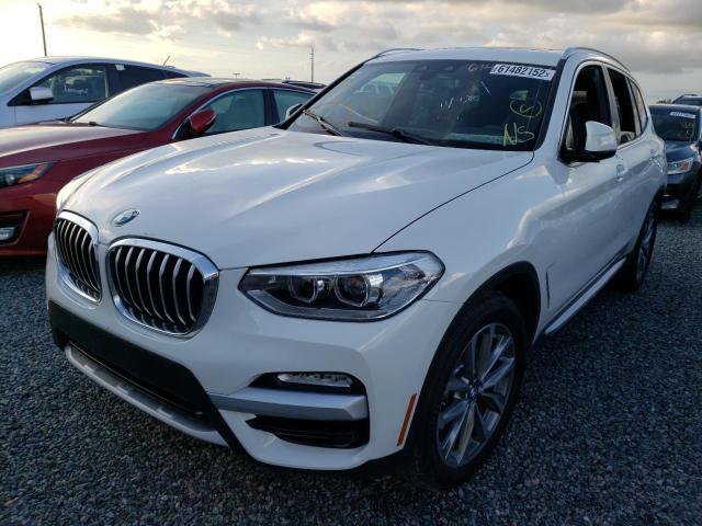 5UXTR9C5XKLR09118 - 2019 BMW X3 XDRIVE3 SILVER photo 2