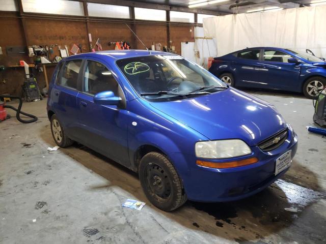 KL1TD66657B747891 - 2007 CHEVROLET AVEO BASE BLUE photo 1