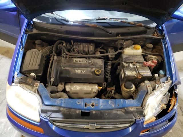 KL1TD66657B747891 - 2007 CHEVROLET AVEO BASE BLUE photo 7