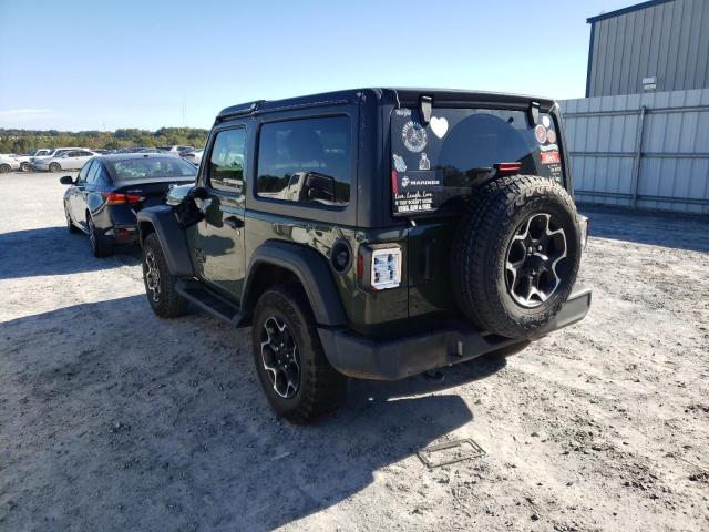 1C4HJXAG6MW715355 - 2021 JEEP WRANGLER S GREEN photo 3