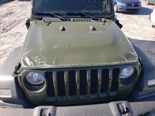 1C4HJXAG6MW715355 - 2021 JEEP WRANGLER S GREEN photo 7