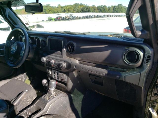 1C4HJXAG6MW715355 - 2021 JEEP WRANGLER S GREEN photo 9