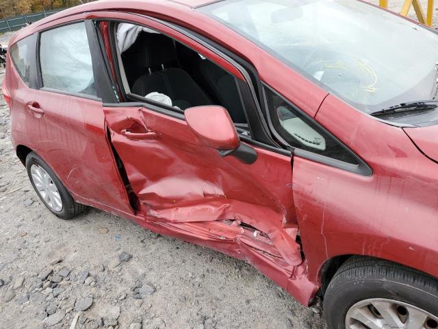 3N1CE2CP8FL391352 - 2015 NISSAN VERSA RED photo 9