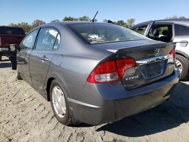 JHMFA3F24AS005546 - 2010 HONDA CIVIC HYBR GRAY photo 3