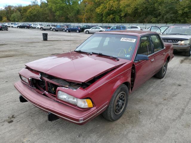 3G4AG55M3RS628354 - 1994 BUICK CENTURY SP BURGUNDY photo 2